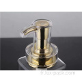 Pompe cosmétique en or de luxe d'usine 500 ml